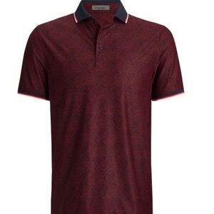 G/Fore Men's Medium Fingerprint Tech Pique Polo MSRP $120